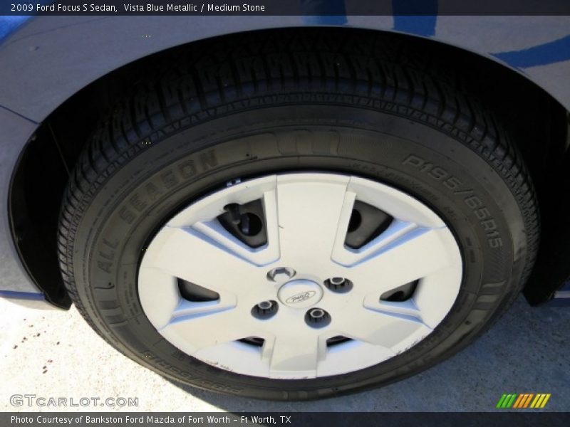 Vista Blue Metallic / Medium Stone 2009 Ford Focus S Sedan