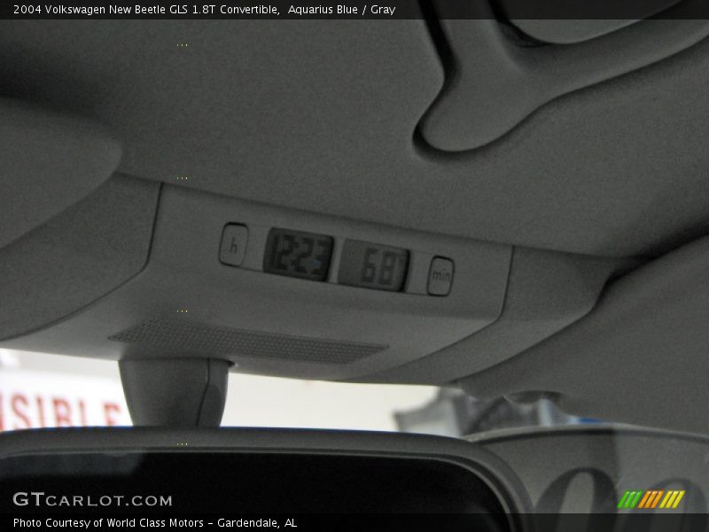 Aquarius Blue / Gray 2004 Volkswagen New Beetle GLS 1.8T Convertible