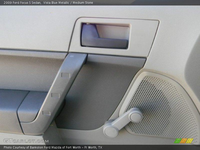 Vista Blue Metallic / Medium Stone 2009 Ford Focus S Sedan