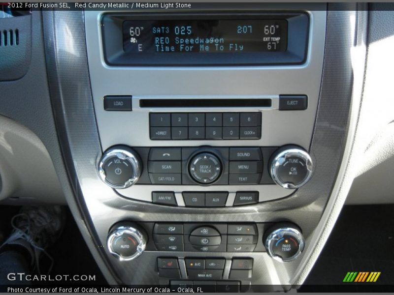Red Candy Metallic / Medium Light Stone 2012 Ford Fusion SEL