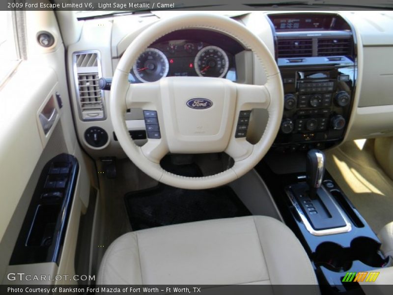 Light Sage Metallic / Camel 2009 Ford Escape Limited V6