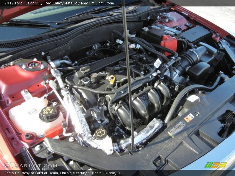 Red Candy Metallic / Medium Light Stone 2012 Ford Fusion SEL