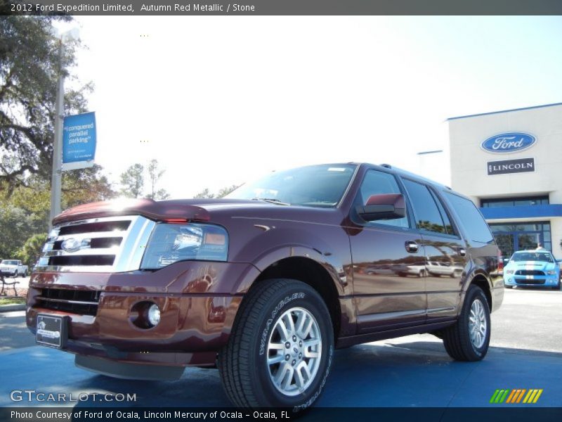 Autumn Red Metallic / Stone 2012 Ford Expedition Limited