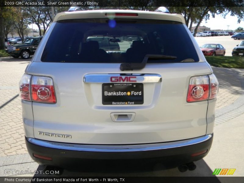 Silver Green Metallic / Ebony 2009 GMC Acadia SLE