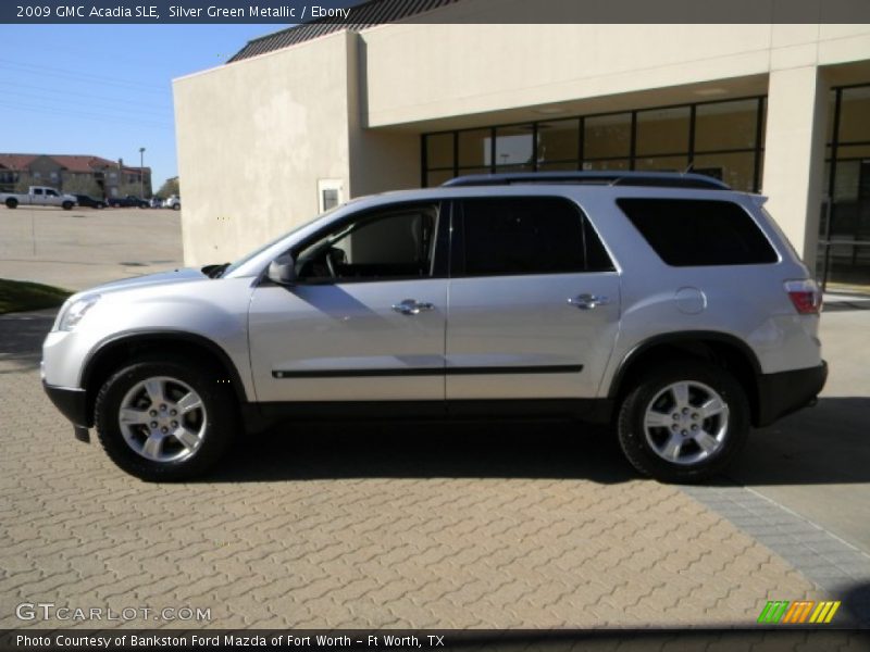 Silver Green Metallic / Ebony 2009 GMC Acadia SLE