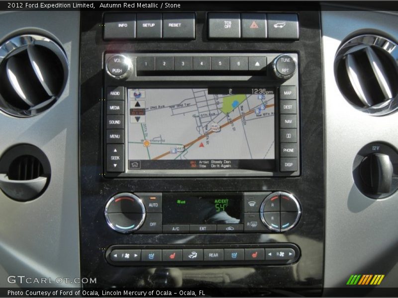 Navigation of 2012 Expedition Limited