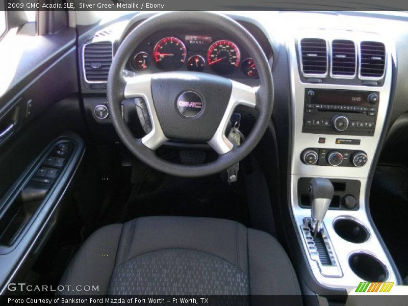 Silver Green Metallic / Ebony 2009 GMC Acadia SLE