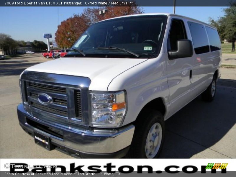 Oxford White / Medium Flint 2009 Ford E Series Van E150 XLT Passenger