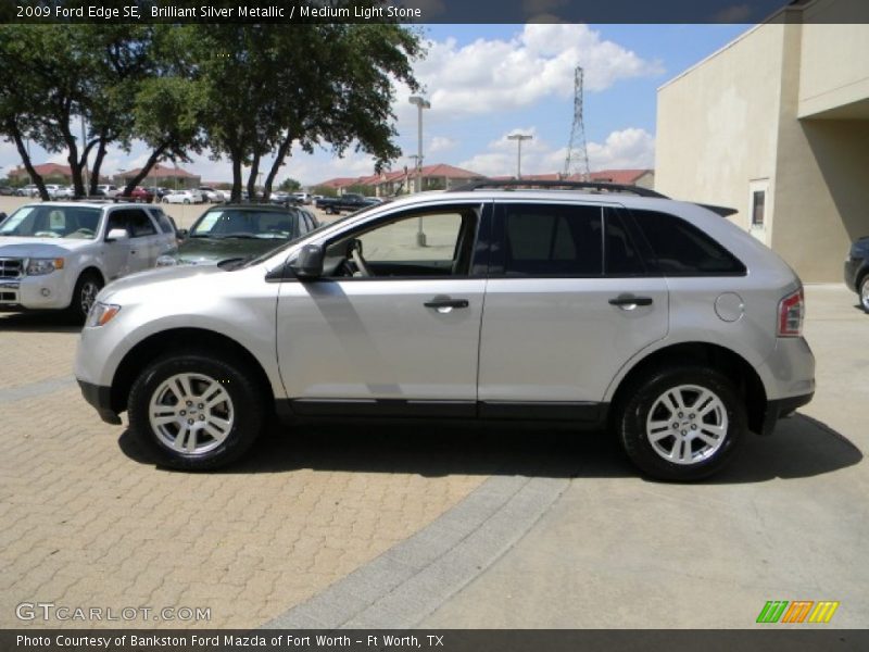 Brilliant Silver Metallic / Medium Light Stone 2009 Ford Edge SE