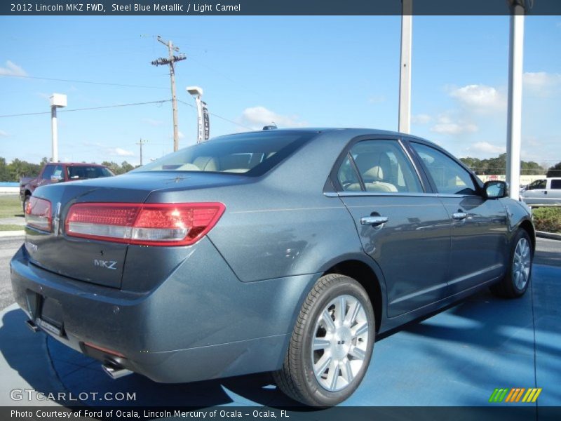 Steel Blue Metallic / Light Camel 2012 Lincoln MKZ FWD