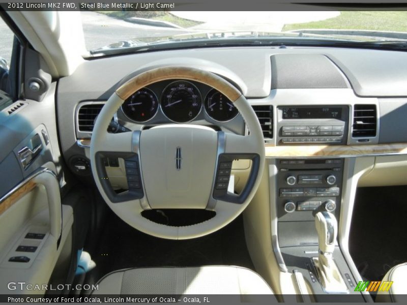 Steel Blue Metallic / Light Camel 2012 Lincoln MKZ FWD