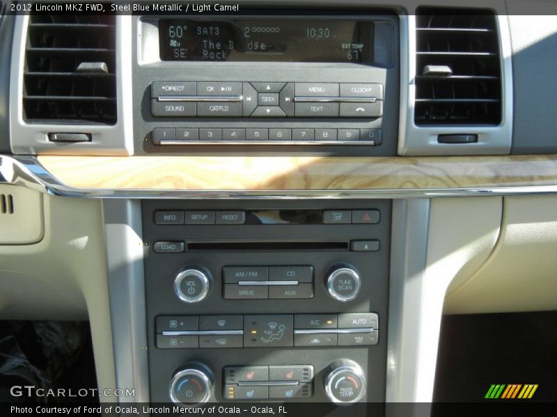 Steel Blue Metallic / Light Camel 2012 Lincoln MKZ FWD