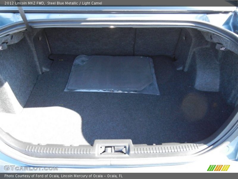 Steel Blue Metallic / Light Camel 2012 Lincoln MKZ FWD
