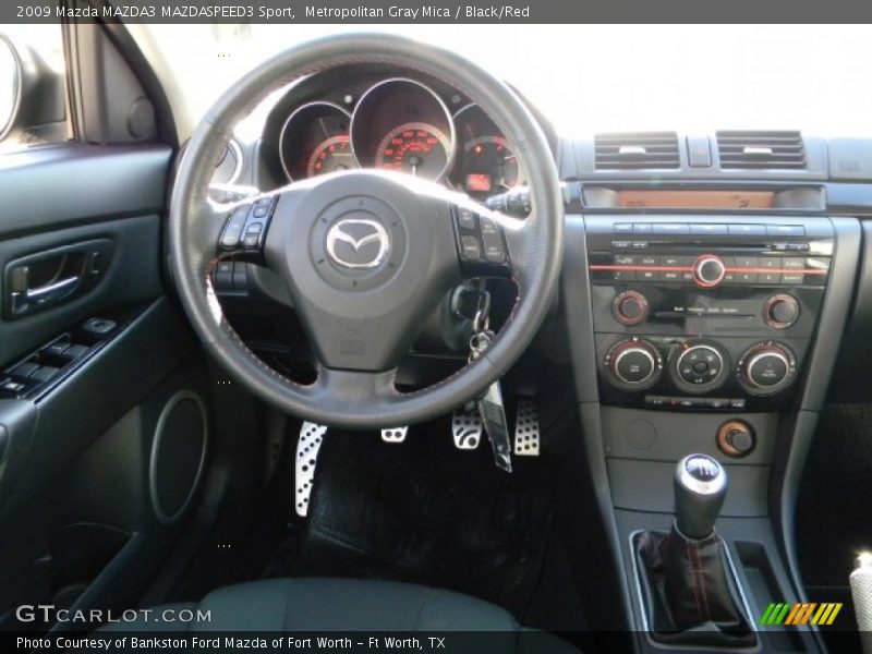 Metropolitan Gray Mica / Black/Red 2009 Mazda MAZDA3 MAZDASPEED3 Sport
