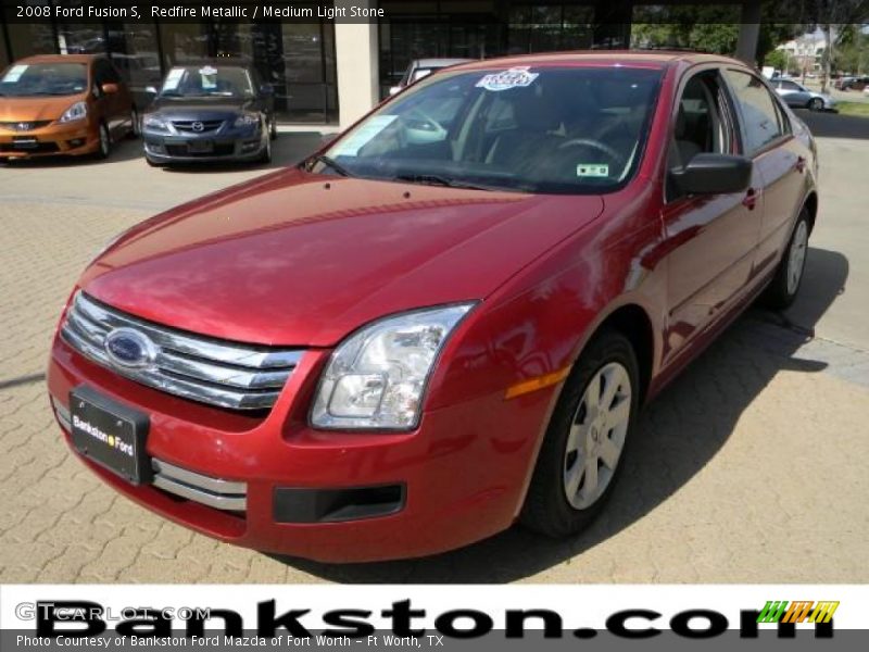 Redfire Metallic / Medium Light Stone 2008 Ford Fusion S