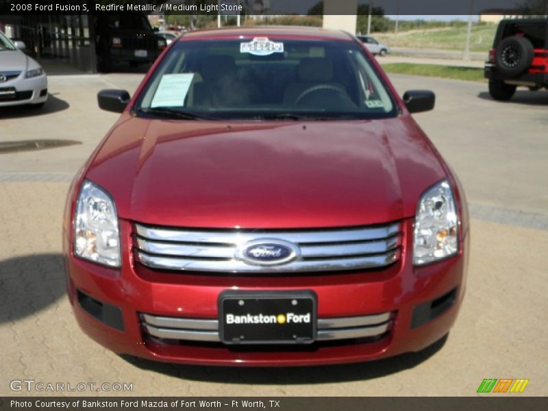 Redfire Metallic / Medium Light Stone 2008 Ford Fusion S