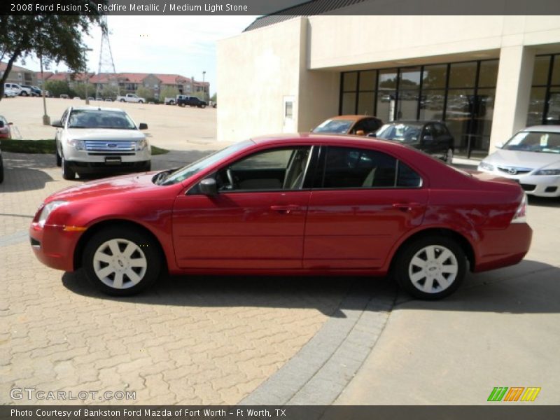 Redfire Metallic / Medium Light Stone 2008 Ford Fusion S