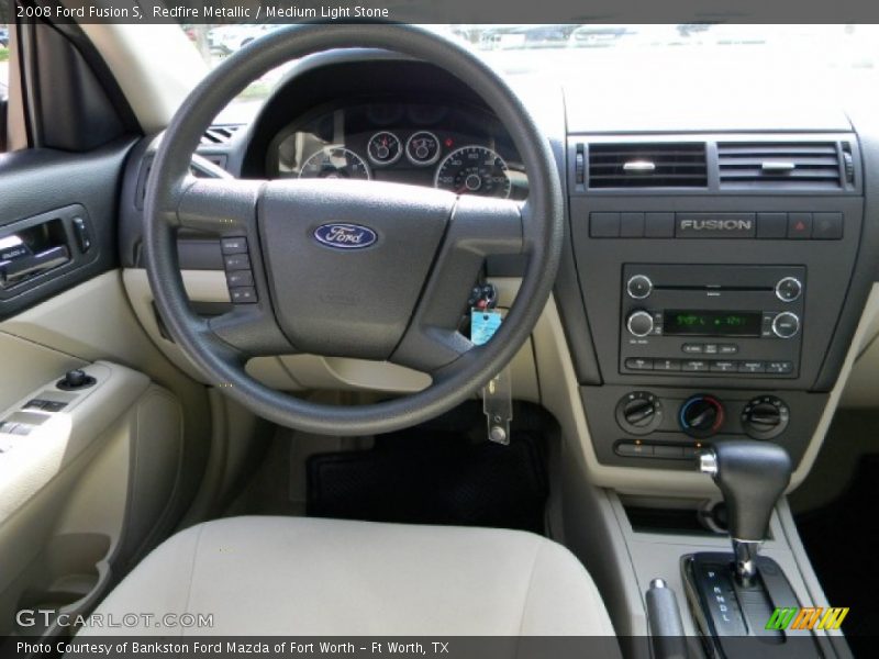 Redfire Metallic / Medium Light Stone 2008 Ford Fusion S