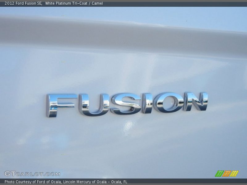 White Platinum Tri-Coat / Camel 2012 Ford Fusion SE