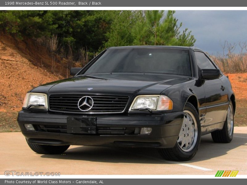 Black / Black 1998 Mercedes-Benz SL 500 Roadster