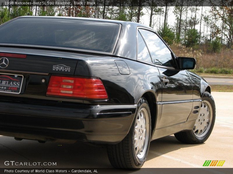 Black / Black 1998 Mercedes-Benz SL 500 Roadster