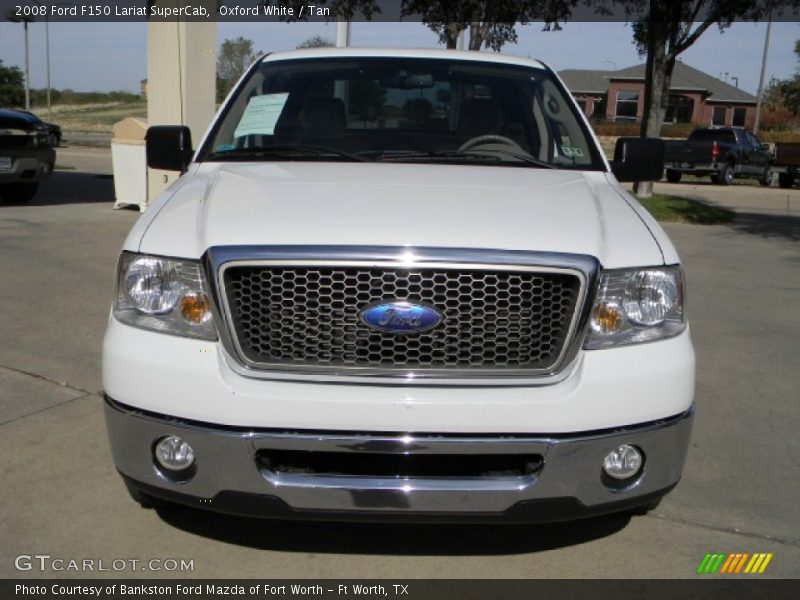 Oxford White / Tan 2008 Ford F150 Lariat SuperCab