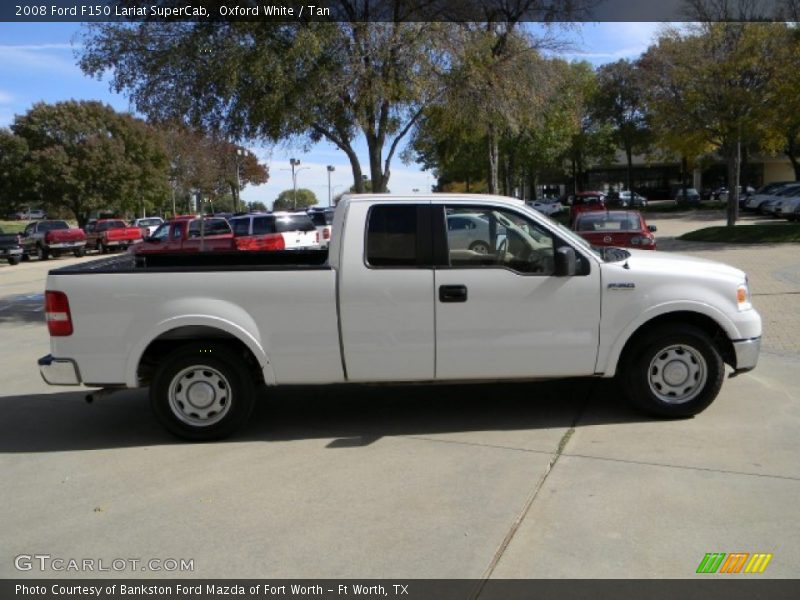 Oxford White / Tan 2008 Ford F150 Lariat SuperCab