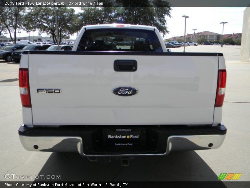 Oxford White / Tan 2008 Ford F150 Lariat SuperCab