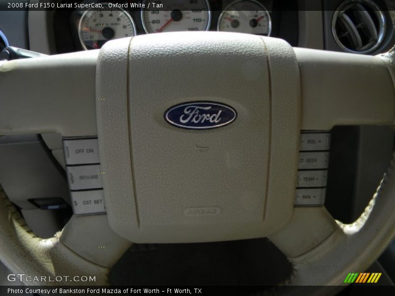 Oxford White / Tan 2008 Ford F150 Lariat SuperCab