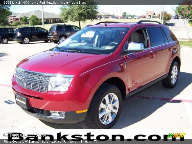 Vivid Red Metallic / Medium Light Stone 2008 Lincoln MKX