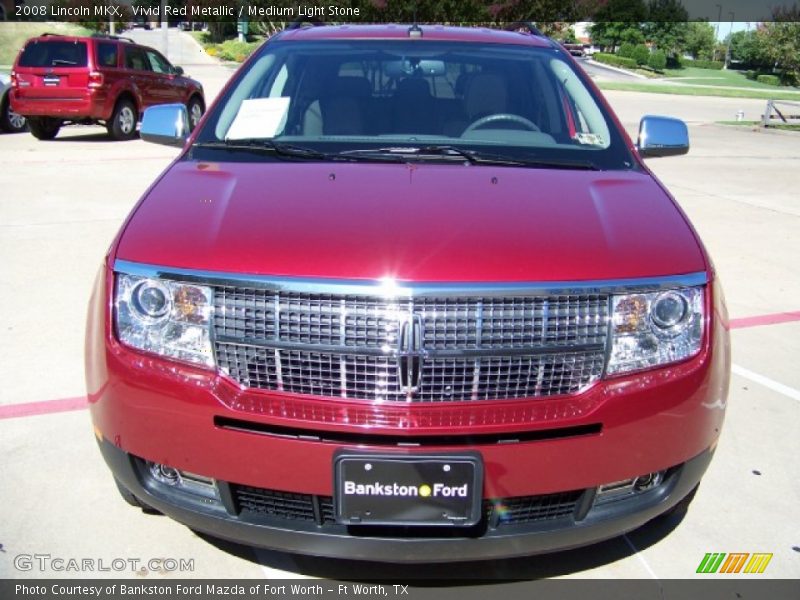 Vivid Red Metallic / Medium Light Stone 2008 Lincoln MKX