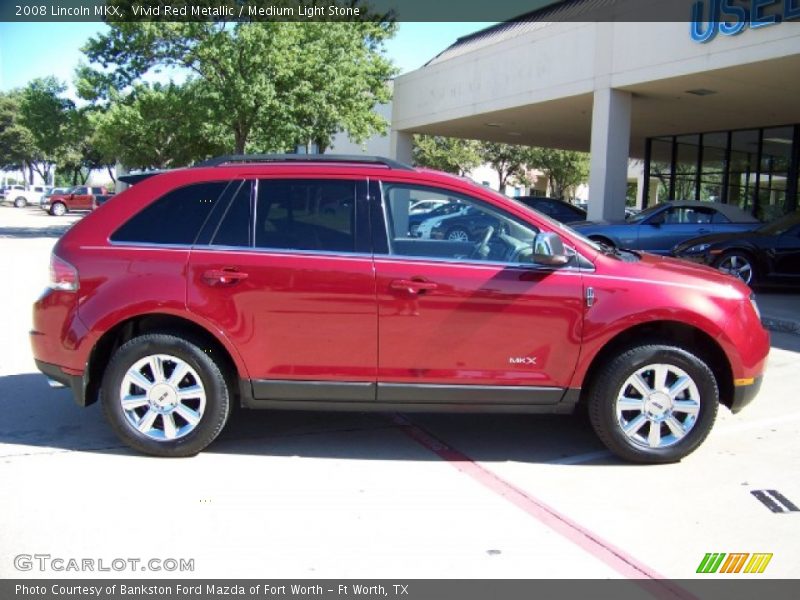 Vivid Red Metallic / Medium Light Stone 2008 Lincoln MKX
