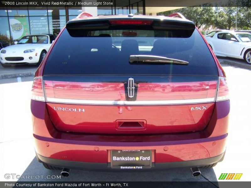 Vivid Red Metallic / Medium Light Stone 2008 Lincoln MKX