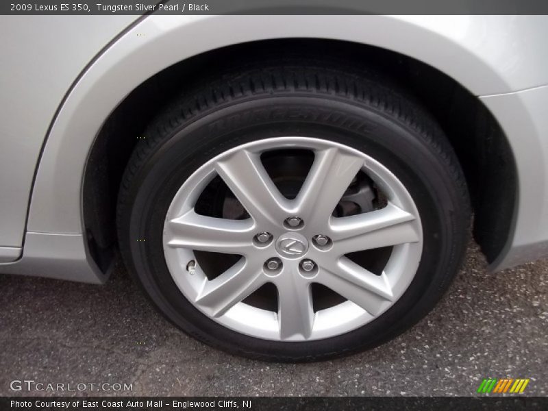 Tungsten Silver Pearl / Black 2009 Lexus ES 350