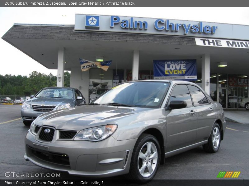 Steel Gray Metallic / Anthracite Black 2006 Subaru Impreza 2.5i Sedan