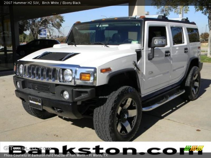 Birch White / Ebony Black 2007 Hummer H2 SUV