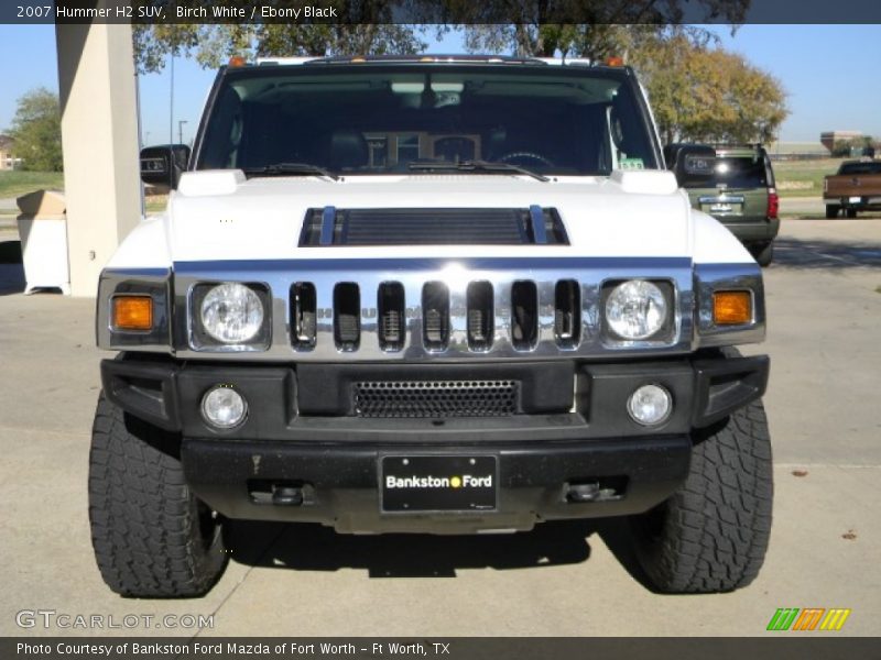 Birch White / Ebony Black 2007 Hummer H2 SUV