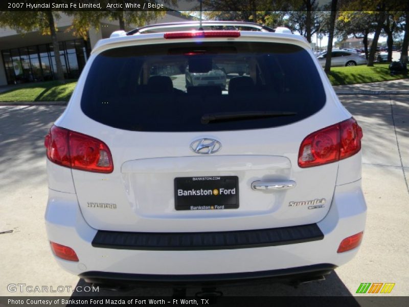 Arctic White / Beige 2007 Hyundai Santa Fe Limited