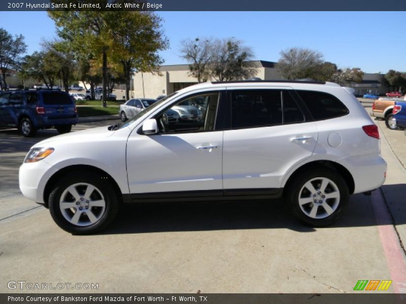 Arctic White / Beige 2007 Hyundai Santa Fe Limited