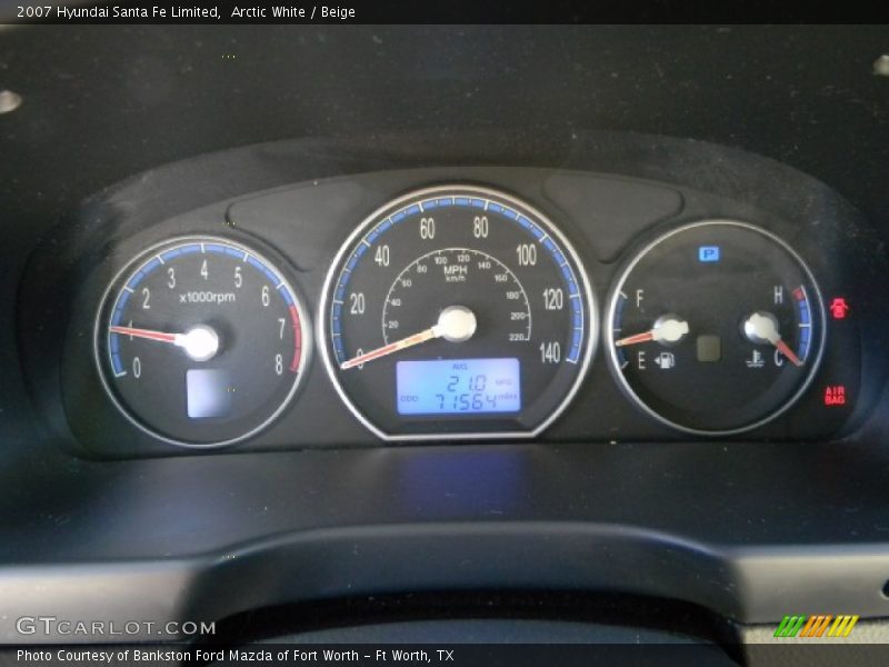 Arctic White / Beige 2007 Hyundai Santa Fe Limited