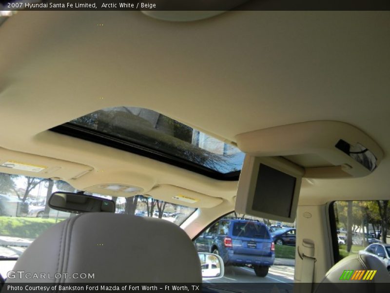 Arctic White / Beige 2007 Hyundai Santa Fe Limited