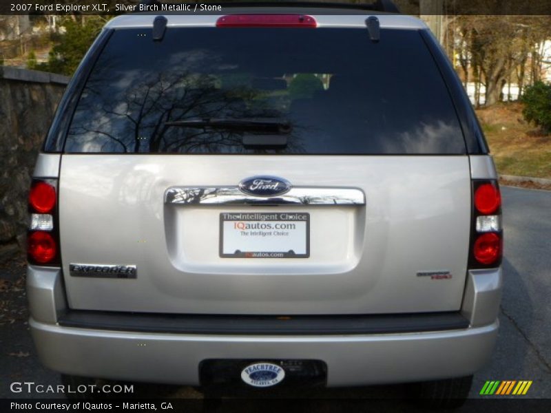 Silver Birch Metallic / Stone 2007 Ford Explorer XLT