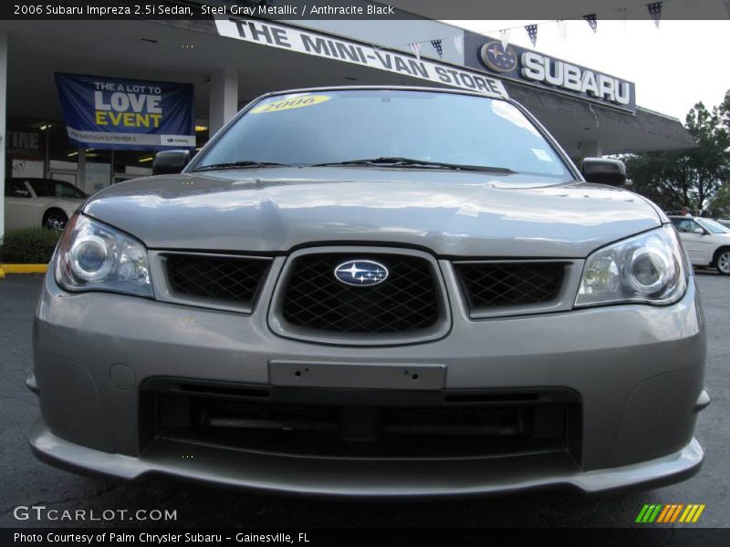 Steel Gray Metallic / Anthracite Black 2006 Subaru Impreza 2.5i Sedan