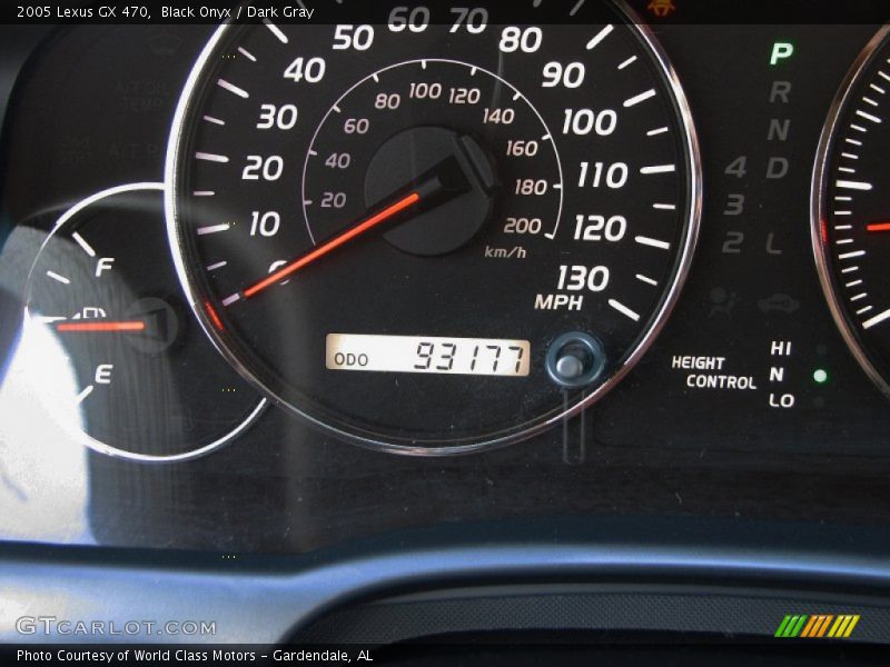 Black Onyx / Dark Gray 2005 Lexus GX 470