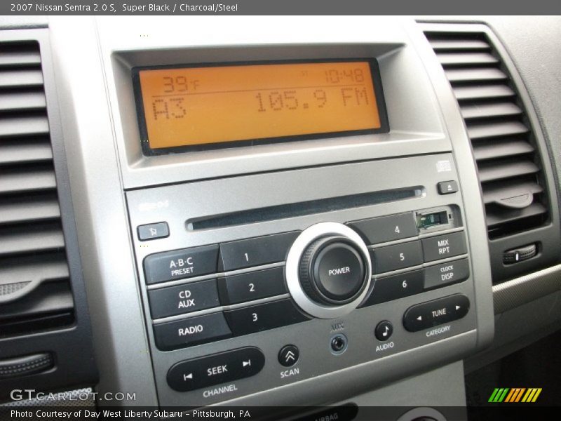 Super Black / Charcoal/Steel 2007 Nissan Sentra 2.0 S