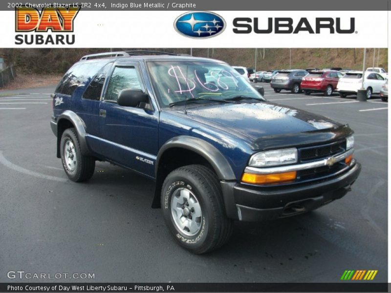 Indigo Blue Metallic / Graphite 2002 Chevrolet Blazer LS ZR2 4x4