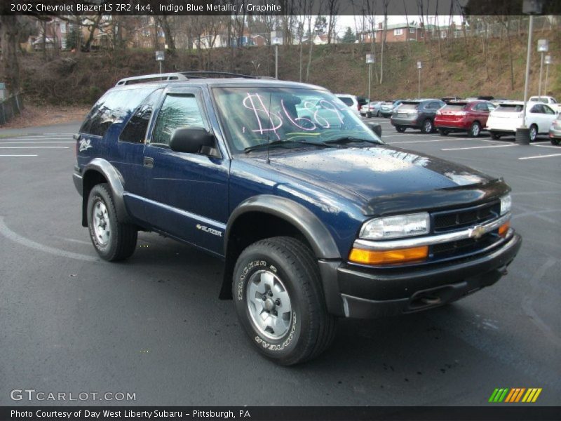 Indigo Blue Metallic / Graphite 2002 Chevrolet Blazer LS ZR2 4x4