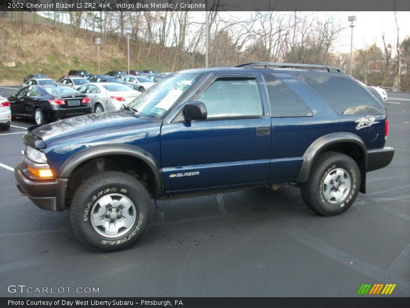 Indigo Blue Metallic / Graphite 2002 Chevrolet Blazer LS ZR2 4x4