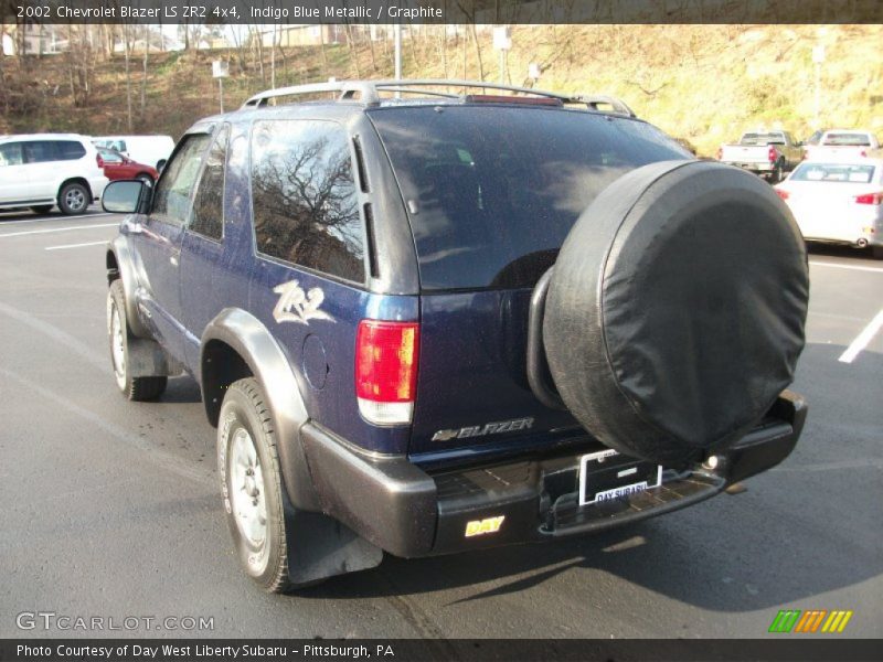 Indigo Blue Metallic / Graphite 2002 Chevrolet Blazer LS ZR2 4x4