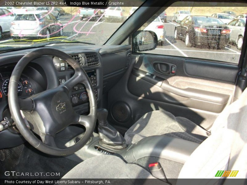 Indigo Blue Metallic / Graphite 2002 Chevrolet Blazer LS ZR2 4x4